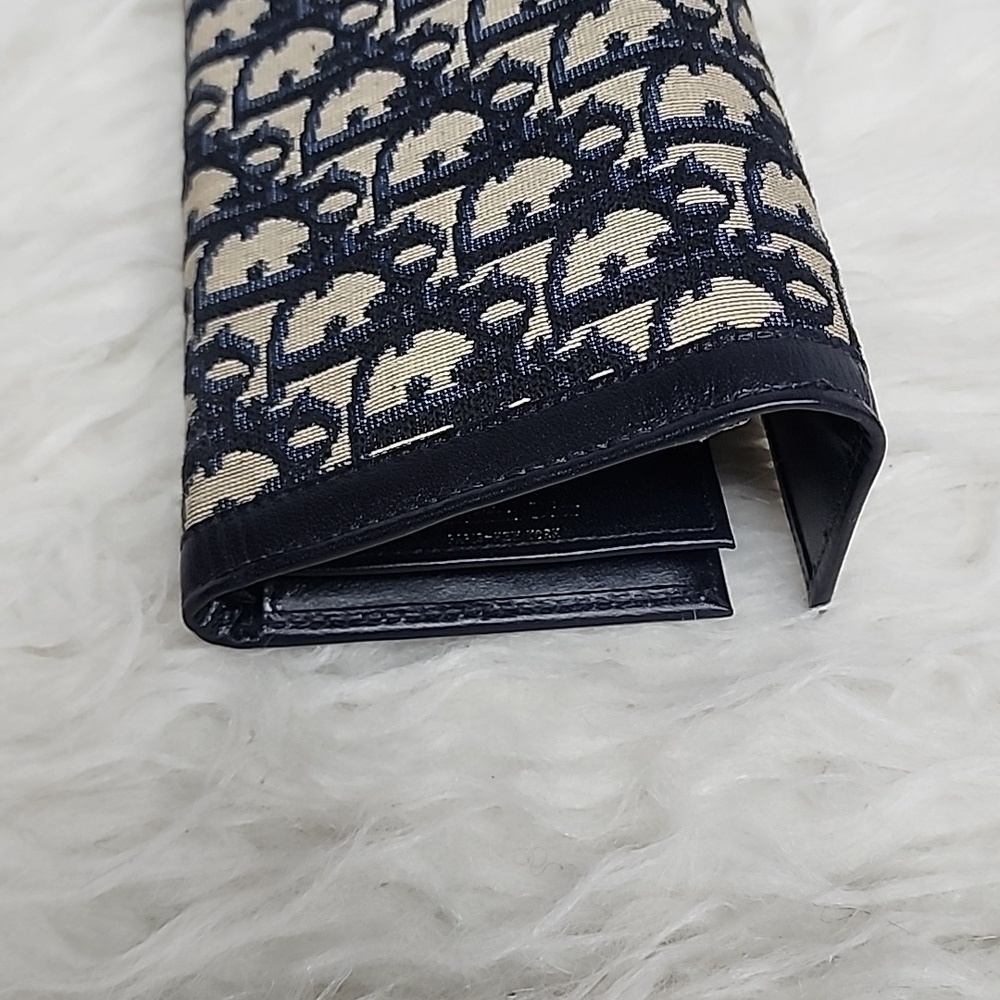 Dior Blue and Beige Women's Wallet - Picture 6 of 9